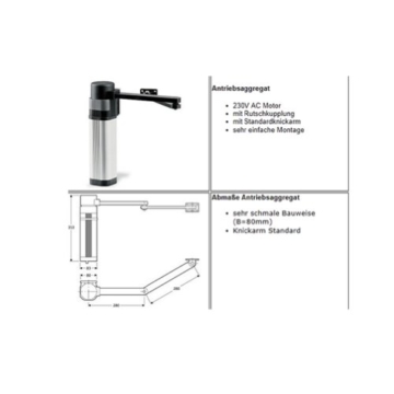 Bauer Drehtorantrieb Set E5 2-flüglig