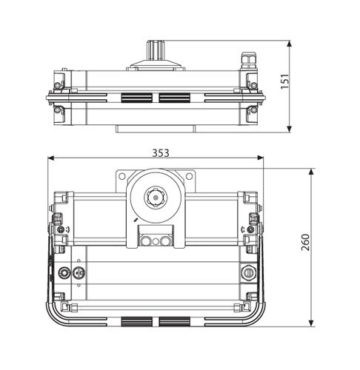 BFT Electro-Mechanischer Drehtorantrieb Underground Kit